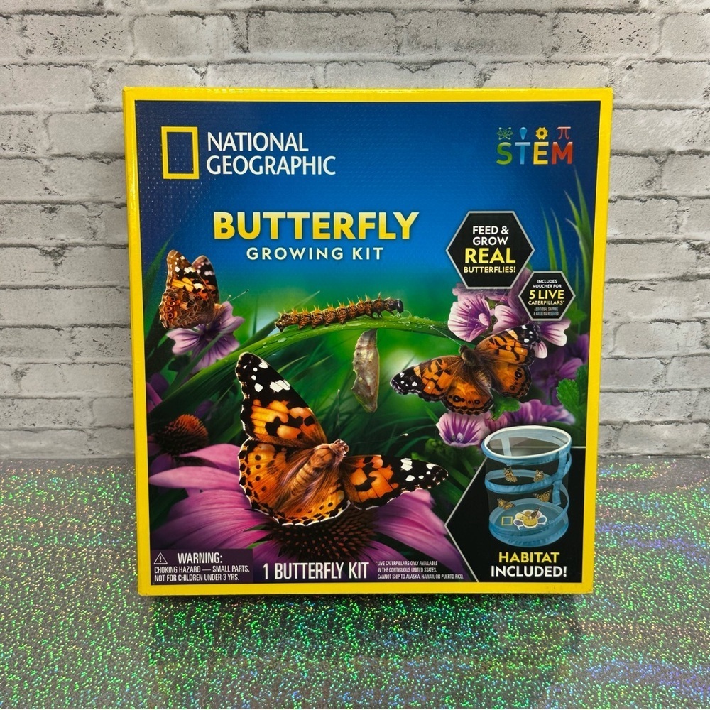 National Geographic Butterfly Growing Kit Kids STEM Activity NEW NIB